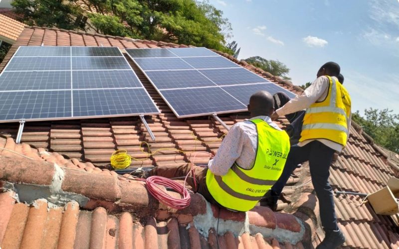 Powerall residential solar installation