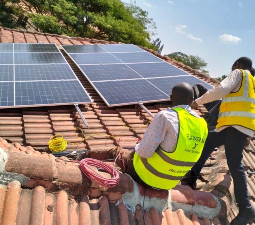 Powerall residential solar installation